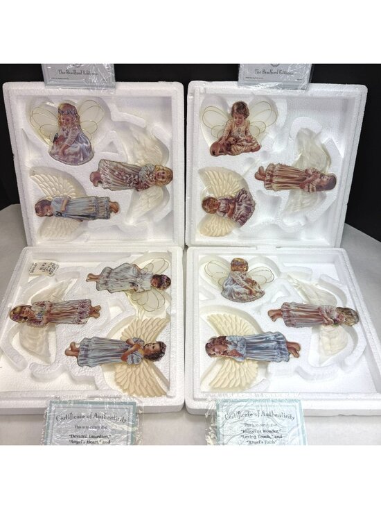 Bradford Editions Other - Bradford Dona Gelsinger Heaven's Little Angels Christmas Ornaments Sets 9-12